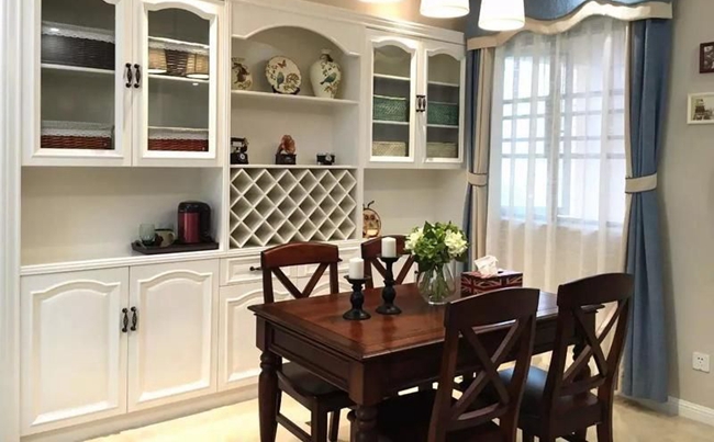 定制餐邊柜酒柜，星空梵高全屋定制